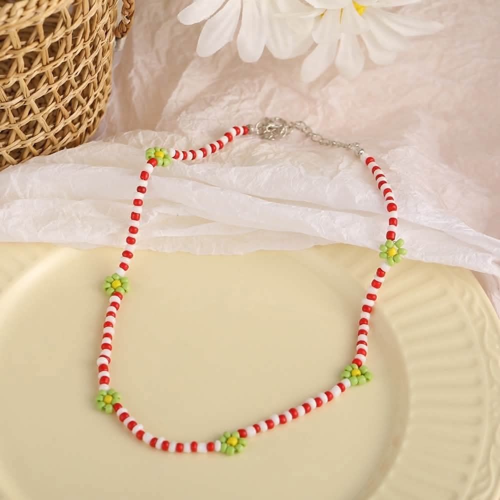 Y2k Daisy Flower Beads Necklace (Open for Customize) (Category: Necklaces) located in Manila. Submitted by y2kestetika.official (Listing ID 1461876501, Image 3). Description: Y2k Daisy Flower Beads Necklace (Open for Customize) for ₱230 only • Open for Customize • We accept Bulk Orders for Giveaways, Souvenirs and etc. • Same day delivery available within Metro Manila via Lalamove/Grab • LBC shipment for provinces area • Tick Tock Check Out.