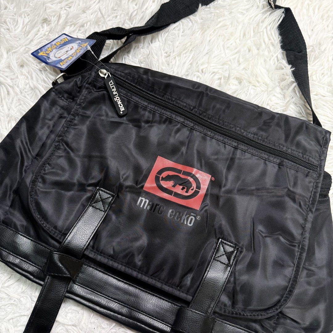 Y2k ecko (Category: Sling Bags) located in Baguio. Submitted by sellingtonshop (Listing ID 1461848815, Image 3). Description: r50. Marc Ecko messenger bag Dimes: 17L 12W Condition: excellent Issue: none 15 pieces available 380 each .