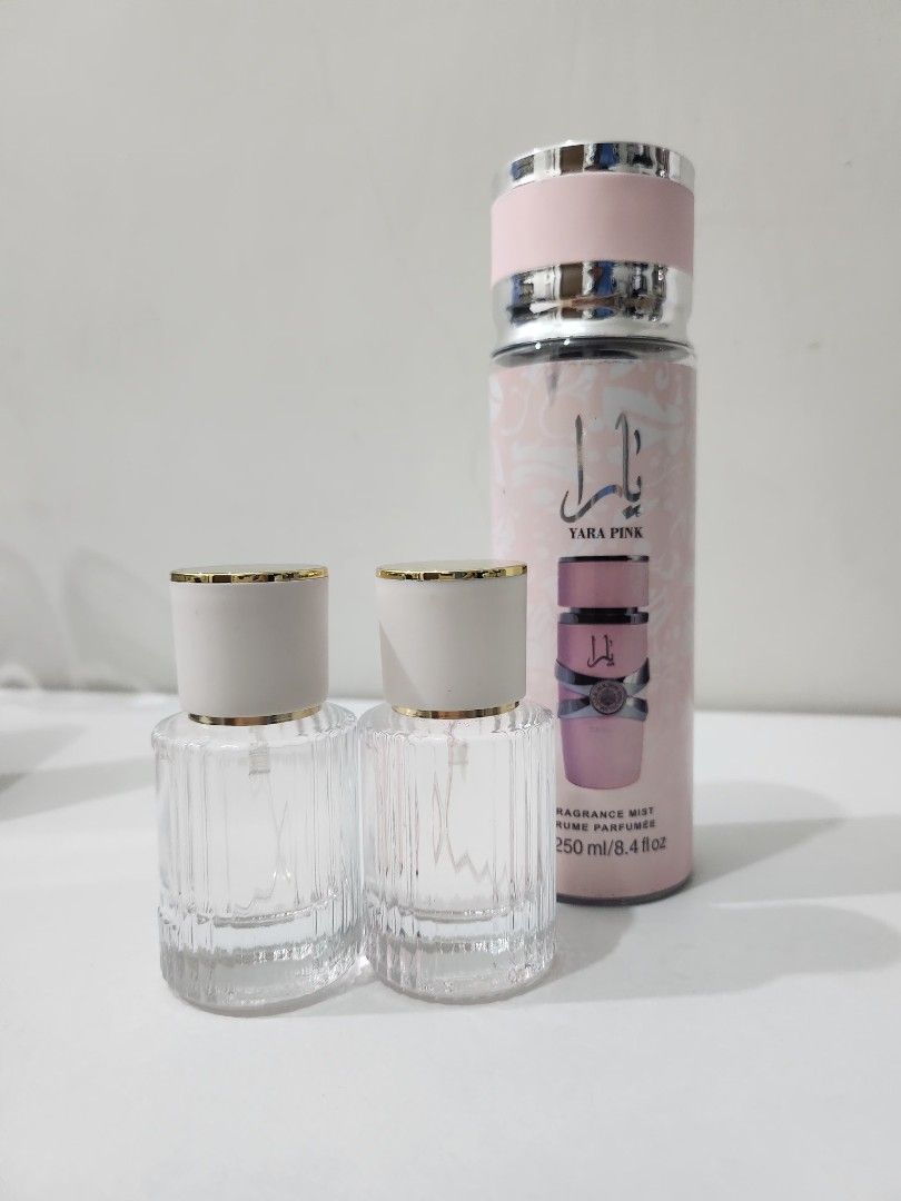 YARA PINK MIST (Category: Fragrance & Deodorants) located in Bulacan. Submitted by unnies (Listing ID 1461955041, Image 1). Description: Inspired by Lataffa Yara 10 ml= 50 (Luxury Bottle) 10 ml= 40 (Regular Glass Bottle) Long lasting scent. It's sweet dreamy vanilla..