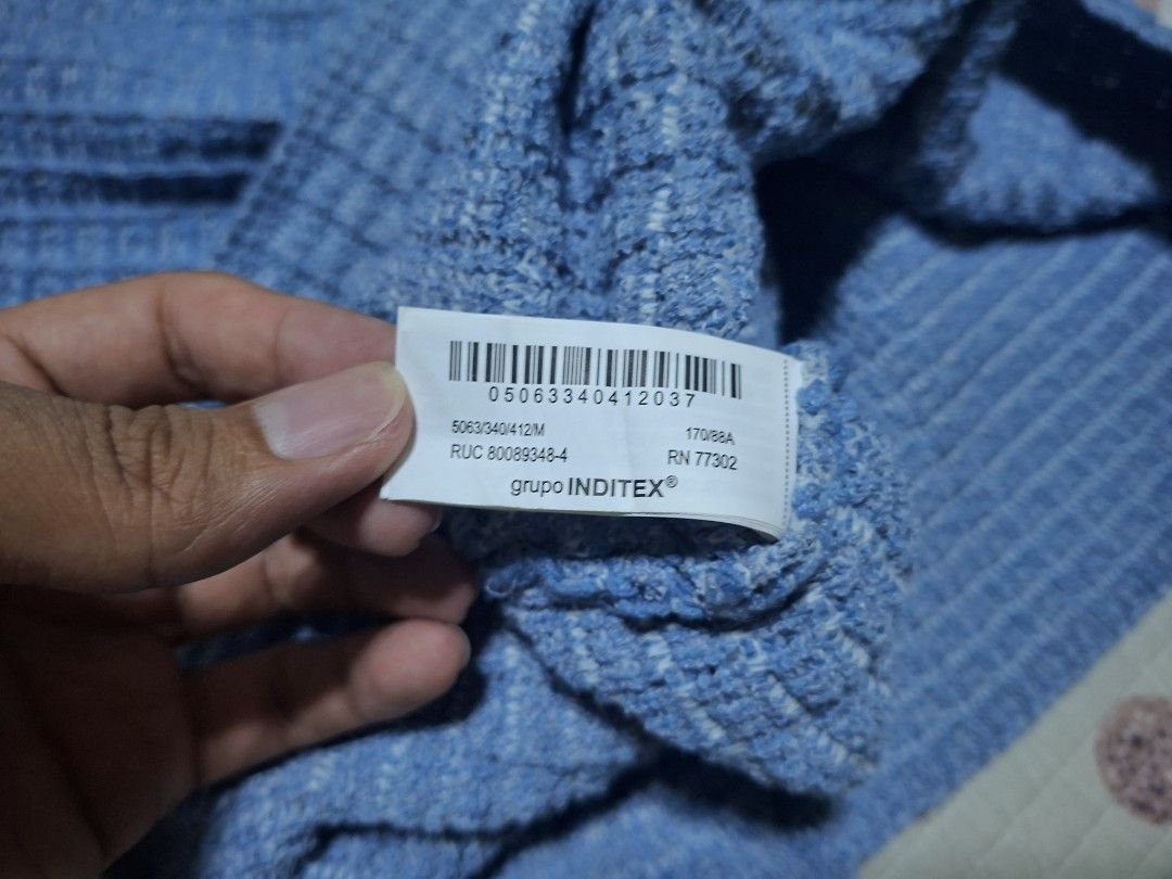 Zara Blue Halter Dress (Category: Dresses) located in Manila. Submitted by jrmygrrr (Listing ID 1461837366, Image 3). Description: Color: Blue Dimes: 13x20 M in tag No issues.