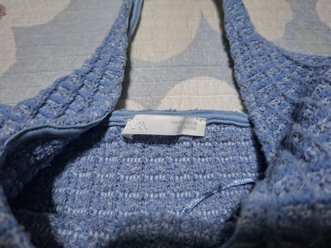 Zara Blue Halter Dress (Category: Dresses) located in Manila. Submitted by jrmygrrr (Listing ID 1461837366, Image 2). Description: Color: Blue Dimes: 13x20 M in tag No issues.
