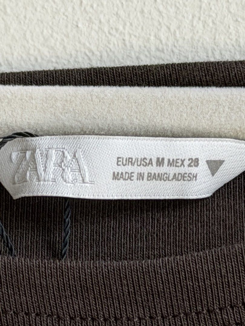 Zara Brown Cropped Shirt (Category: Shirts) located in Makati City. Submitted by andy0019 (Listing ID 1461802056, Image 2). Description: never used.