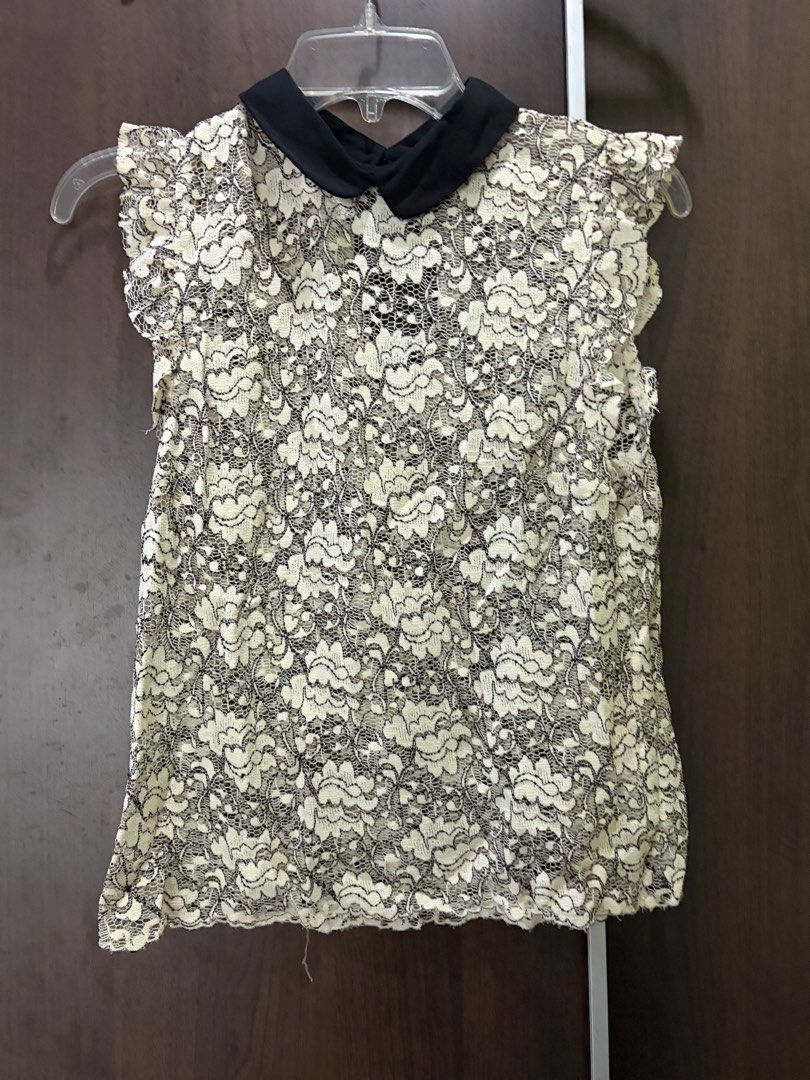 Zara lace collar blouse (Category: Blouses) located in Manila. Submitted by thebookclubz (Listing ID 1461927852, Image 1). Description: .