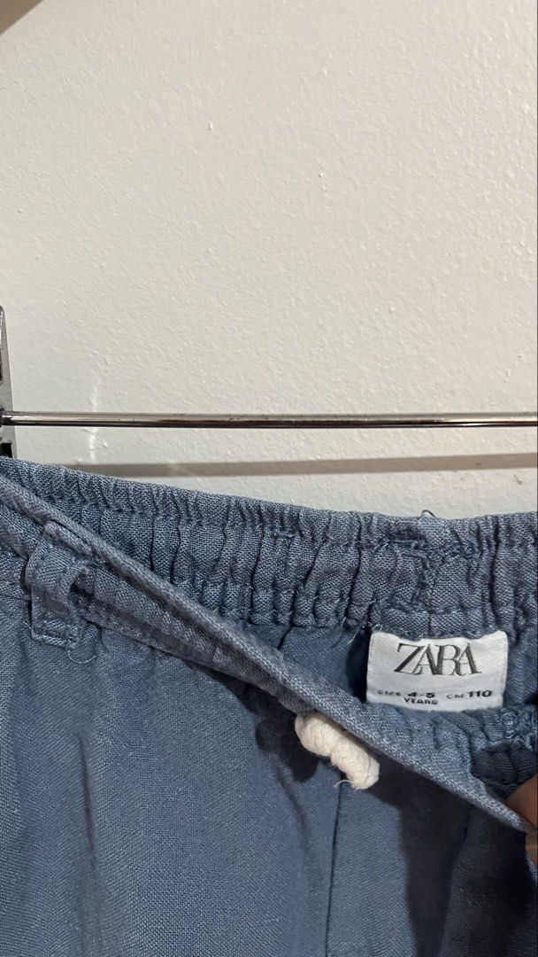 Zara linen trouser (Category: Babies & Kids Fashion) located in Manila. Submitted by ourburstingwardrobe_ (Listing ID 1461955441, Image 3). Description: Size 4-5 In great condition.