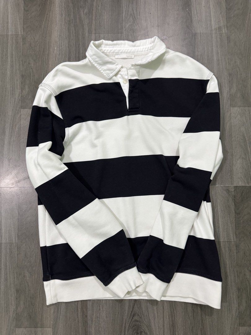 Zara Striped Polo Long Sleeve (Category: Coats, Jackets and Outerwear) located in Pasay City. Submitted by nateman111 (Listing ID 1461807122, Image 1). Description: For Sale only Zara Striped Polo Longsleeve Size M/19x27 dimes No Issues used twice 📍Pasay.