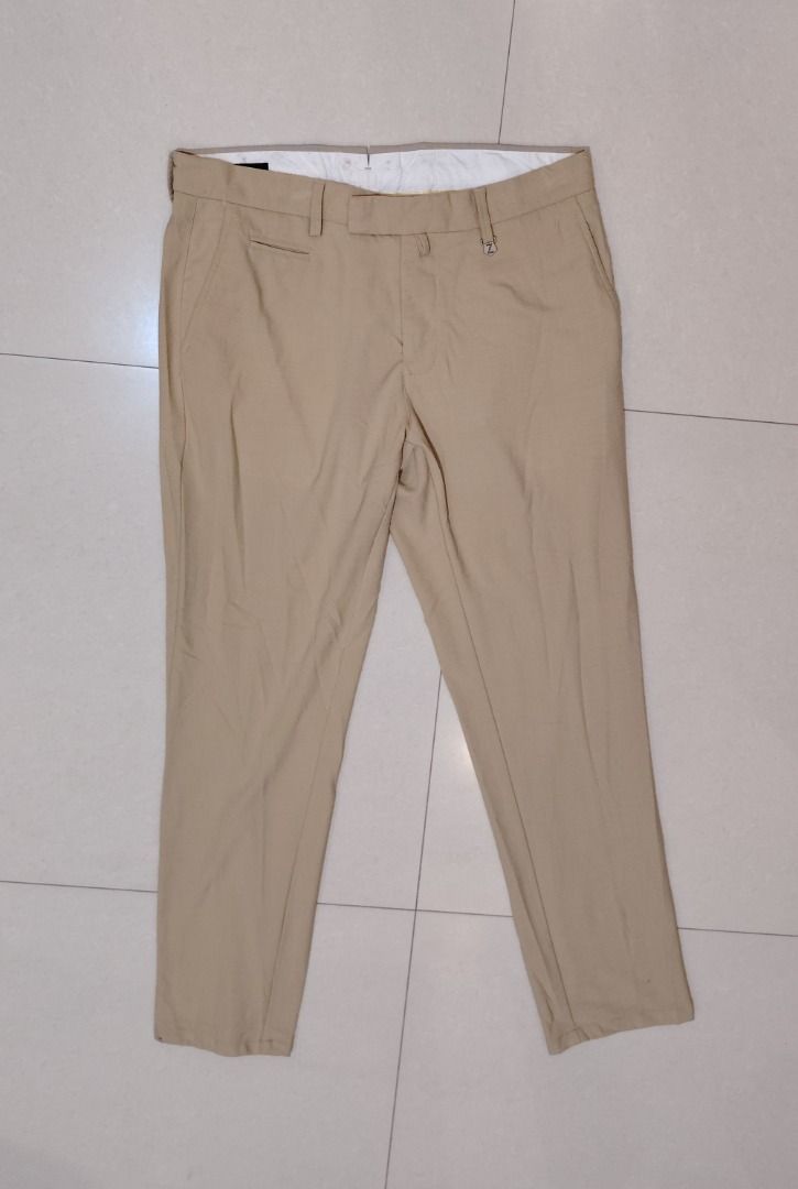 Zegna Men's Cotton Trousers (Category: Trousers) located in Bacolor. Submitted by thriftyperminute (Listing ID 1461972873, Image 2). Description: -This is a pre-loved or thrifted item so please manage your expectations. -Color may slightly differ due to lighting or with the settings of the device used to view the photos -"Mine" now, pay now policy -Payment through gcash -Sure buyers only, please -No cancellation of orders -No return, no exchange,