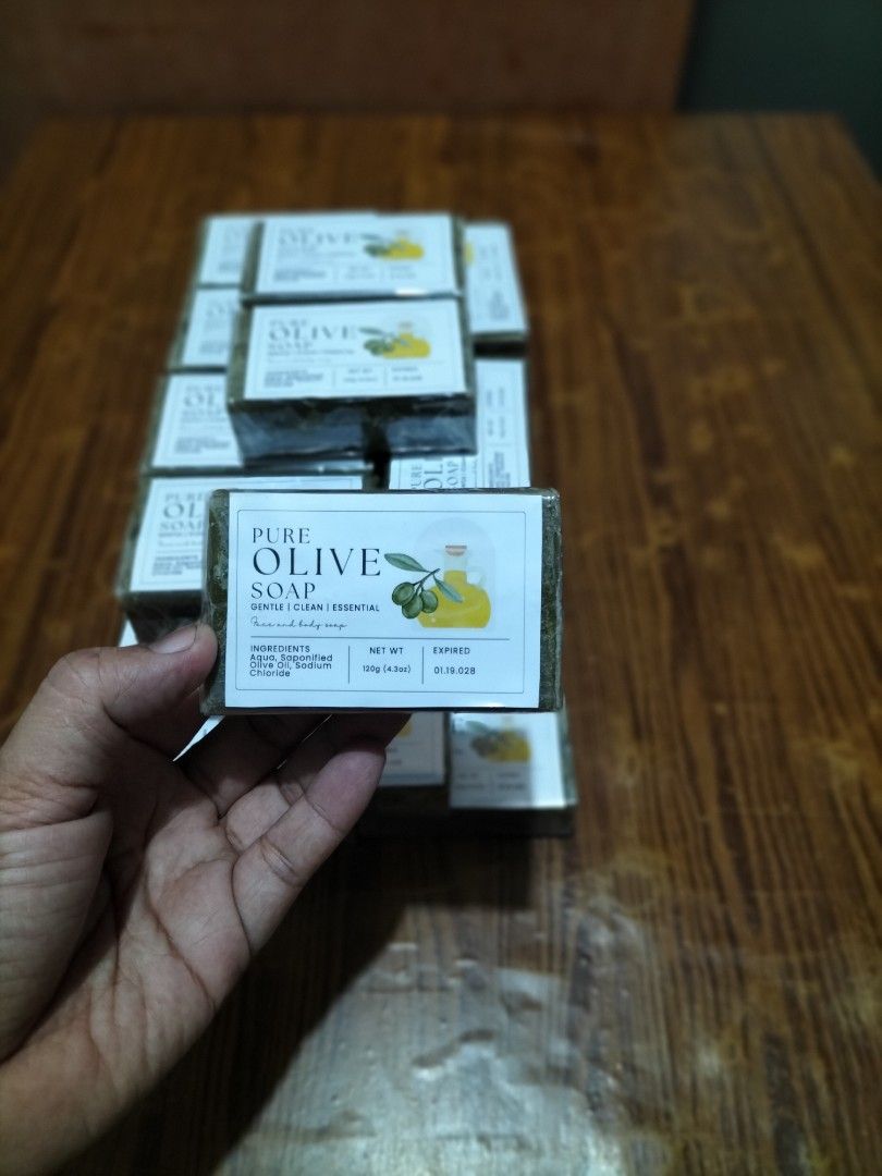 100% Pure Olive Oil Soap (Category: Sanitary Hygiene) located in Caloocan City. Submitted by fasthawk_2ad9c0 (Listing ID 1462098803, Image 1). Description: [Limited Stock]100% Pure Olive Oil Soap Imported from Tunisia Unscented Face and Body Benefits 1. Moisturizes and nourishes skin 2. Soothes and calms irritated skin 3. Gentle and suitable for sensitive skin. 4. Can help reduce appearance of fine lines and wrinkles Shipping fee not included..