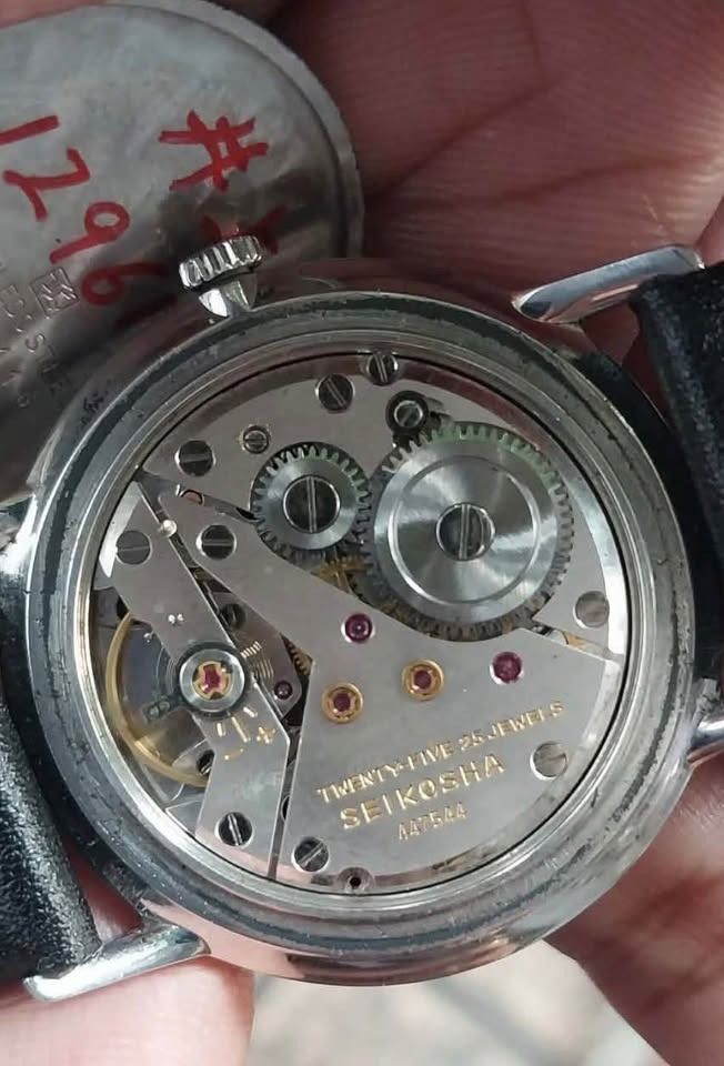 1960’s Seiko Champion (Category: Luxury Watches) located in Manila. Submitted by archi.math (Listing ID 1462179723, Image 3). Description: * Manual-wind mechanical movement * 17 jewels * Classic silver dial with gold-tone applied markers * Original vintage dial & hands * Stainless steel case * Clean minimalist vintage dress watch * Running condition * Fitted with new black leather strap .