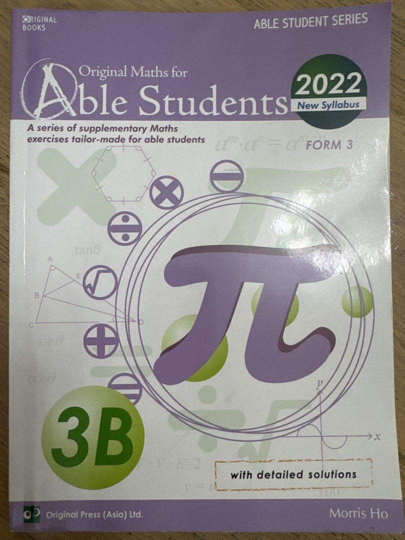 2022 原創數學 天才學生系列 Form 3 3B （分類：教科書）位於 Hong Kong。 由 amy.store111 提交（商品編號 1462146541，圖片 1）。簡介： 呢本係2022年新學制嘅數學補充練習，專為能力較強嘅學生設計。內容涵蓋Form 3嘅3B單元，附有詳細解答。適合想操多啲數嘅同學仔。。