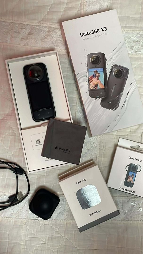 2023 Insta360 X3 Bundle (Eligible for Brand New/Unit Replacement) (Category: Cameras) located in Laoag. Submitted by clutterbox.ph (Listing ID 1462084744, Image 1). Description: 📌 𝐈𝐧𝐬𝐭𝐚𝟑𝟔𝟎 𝐗𝟑 𝐏𝐫𝐞𝐦𝐢𝐮𝐦 𝐁𝐮𝐧𝐝𝐥𝐞 💰 Negotiable for sure buyers Lightly used Insta360 X3 Bundle (Original cost: ₱34,000+). Screen and lenses protected since Day 1—flawless glass underneath. ⚠️ 𝐂𝐨𝐧𝐝𝐢𝐭𝐢𝐨𝐧: Rubber power button has a cosmetic crack