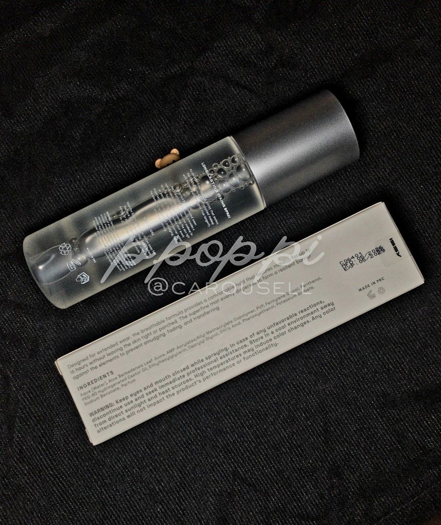 🔛 Issy All-Day Setting Spray -full size (Category: Makeup) located in Dasmarinas. Submitted by p.pop.pi (Listing ID 1462047914, Image 2). Description: - 100 mL - New; opened just to check for any damage and/or spillage. - Expiry date for this batch is 07/2029. - Location: Cavite - MOP: Maya, GCash, or BPI bank transfer 🖊 Kindly be reasonable when making an offer.