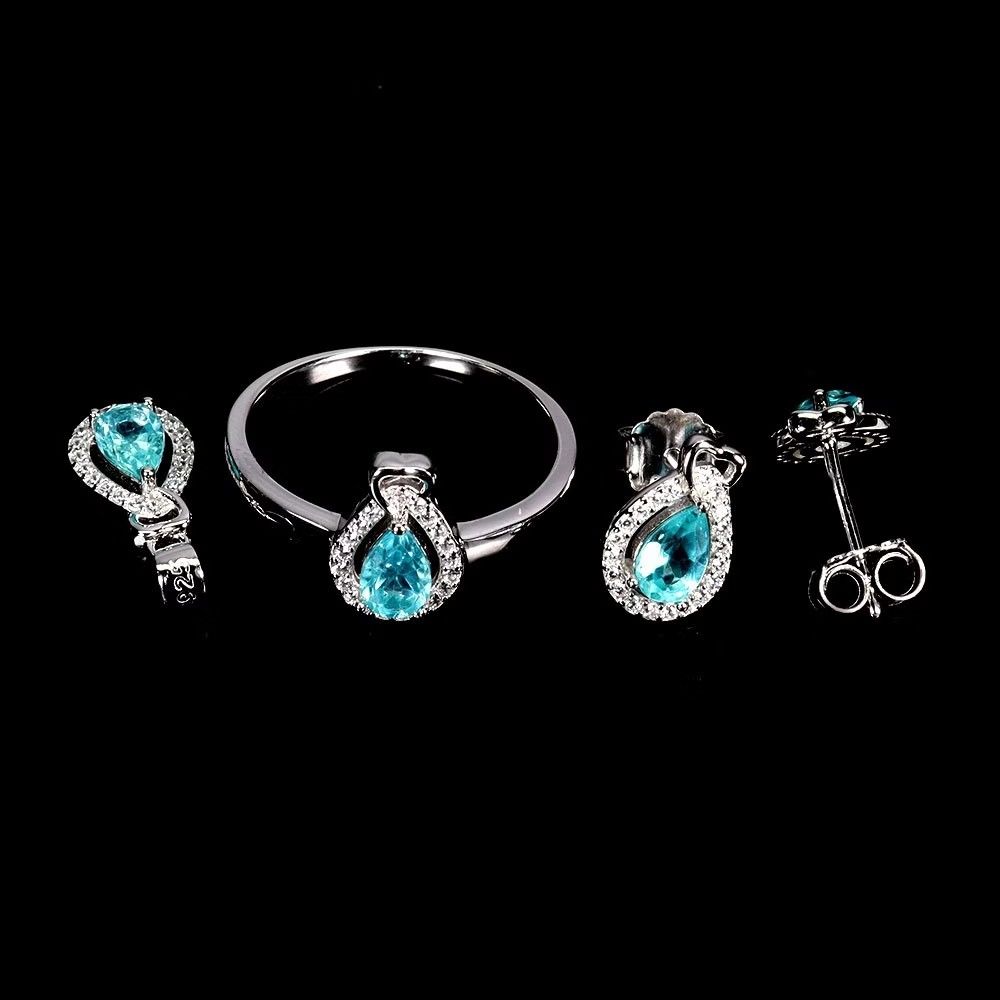 💯 Natural APATITE set (Category: Precious Stones) located in Kawit. Submitted by authentic_gemstones_byalton (Listing ID 1462156959, Image 1). Description: AVAILABLE ❗ NATURAL APATITE SET -8.5 (ring size) -Set in 925 sterling silver -W/ markings -Brand new item PRICE: only 6,700 php.