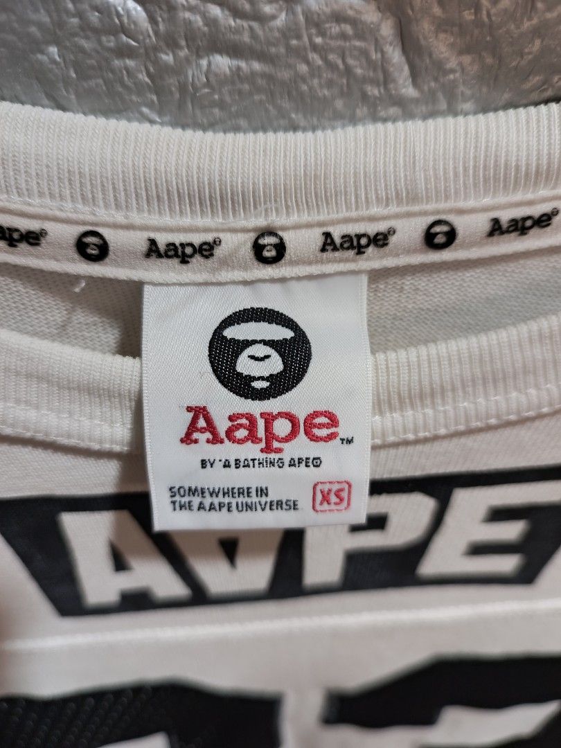 AAPE (Category: Coats, Jackets and Outerwear) located in Calabanga. Submitted by just-thrift (Listing ID 1462092511, Image 3). Description: AAPE ‎GOOD CONDITION ‎COLOR RATE:9.5/10 ‎SIZE: XS ON TAG PERO PASOK SA SMALL ‎DIMES:19/24.5 ‎SLEEVE:21.