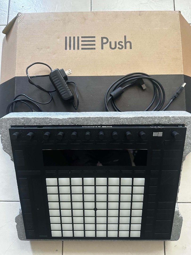 Ableton Push 2 | Complete Box 20,500 (Category: Controllers) located in Manila. Submitted by sir_king (Listing ID 1462087843, Image 2). Description: Selling my Ableton Push 2. Condition: * Rarely used * Looks almost brand new * Excellent cosmetic condition * 100% working * Complete with original box and accessories Perfect for Ableton Live users who want hands-on control for music production and live performance. Reason for selling: Decluttering.