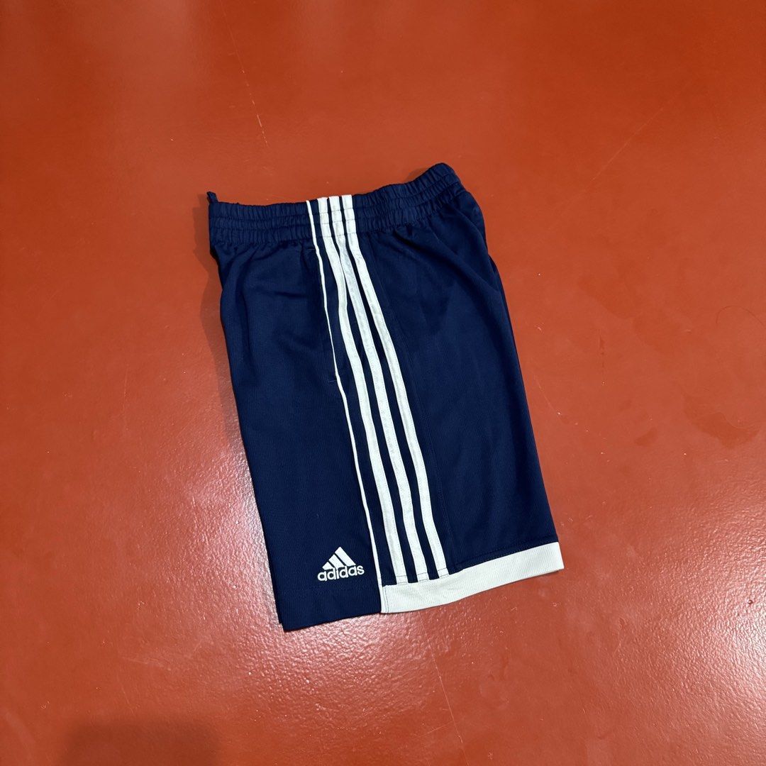ADIDAS 3 LINES DRI FIT SHORTS (Category: Shorts) located in Pasig City. Submitted by buzzthrifty (Listing ID 1462207128, Image 1). Description: SIZE 24-30(32MAX) WAIST 17 LENGTH 10HEM EXCELLENT CONDITION .