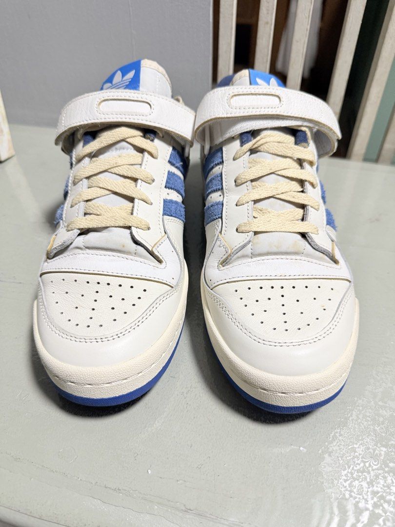 Adidas Forum 84 Low Blue Thread (Category: Sneakers) located in Marikina City. Submitted by icarrlo (Listing ID 1462190744, Image 2). Description: Adidas Forum 84 Low Blue Thread Size 10.5US 1,500 pesos MOP: unionbank / gcash Meet ups: Mandaluyong (weekdays) Marikina (holiday and weekends) Shipping thru grab / lala move shouldered by buyer.
