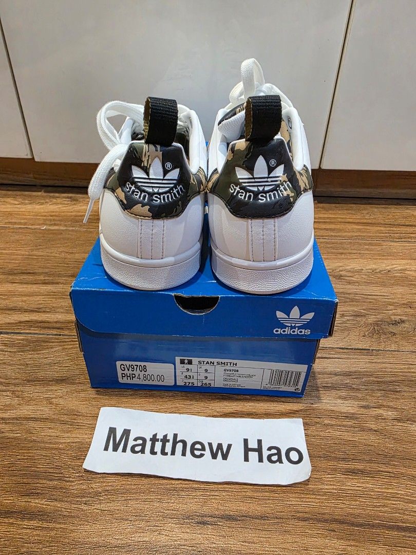 Adidas stan smith (Category: Sneakers) located in Manila. Submitted by machoxmatt (Listing ID 1462181305, Image 3). Description: brandnew size: 9.5us mop:bdo/gcash shipping at buyer's expense.