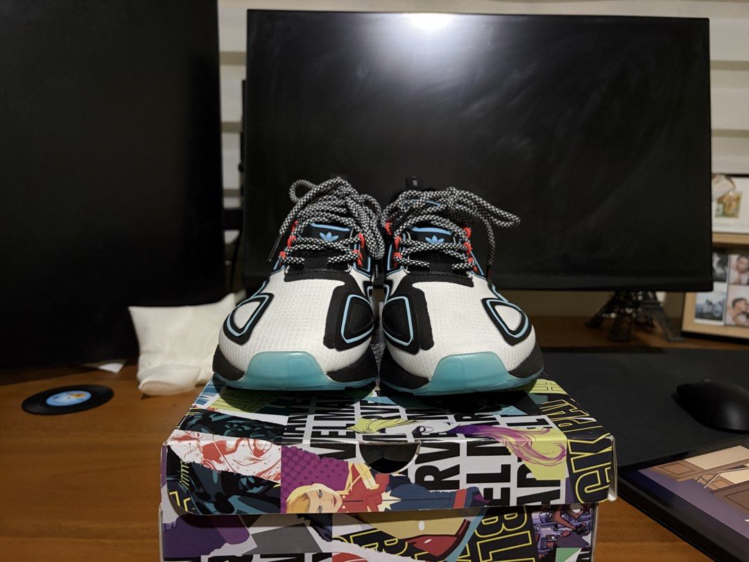 Adidas x Marvel Stark Industries ZX (Category: Sneakers) located in Pasig City. Submitted by ethan_dlc (Listing ID 1462198364, Image 2). Description: adidas ZX 2K Boost x Stark Industries Size 10.5 Used 1x indoors only but brand new condition Great for collectors. Hard to find in the Philippines.