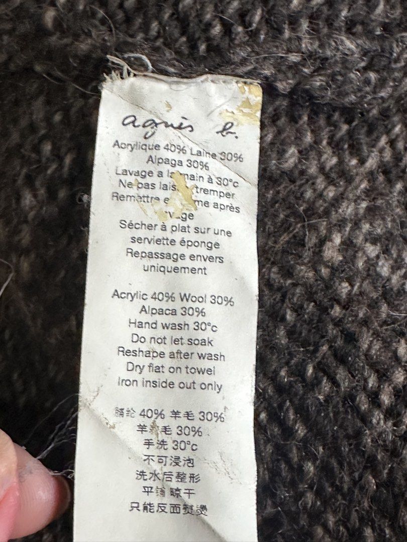 Agnes sweater cardigan large (Category: Coats, Jackets and Outerwear) located in Angeles City. Submitted by ritenianstuff (Listing ID 1462056768, Image 3). Description: Auth Agnes B Italy coat / cardigan makapal Like new Afd sf 74 Gcash payment.