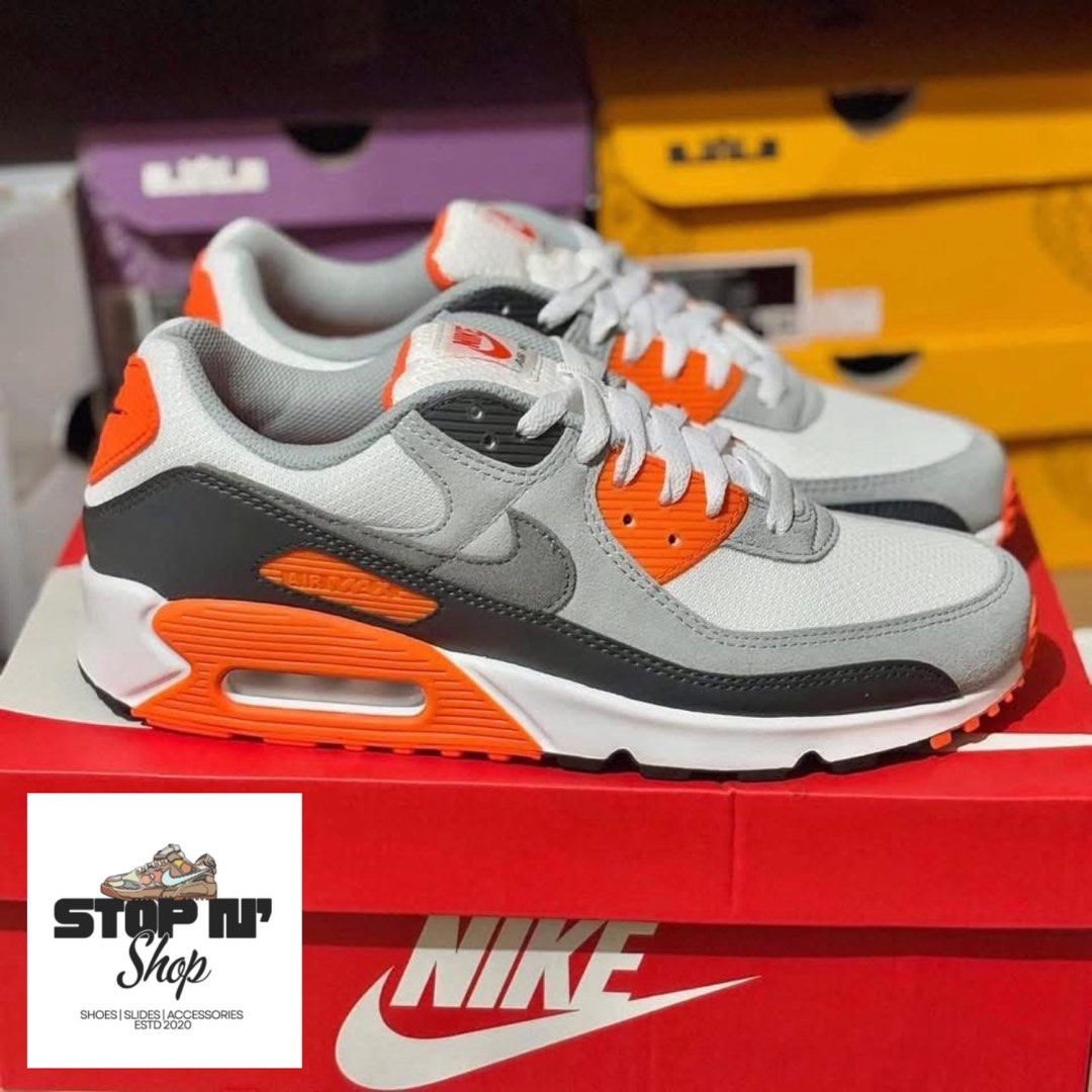 AIR MAX 90 'SAFETY ORANGE' (Category: Sneakers) located in Makati City. Submitted by ilovestopnshop20 (Listing ID 1462260932, Image 1). Description: I N S T O C K🚨 AIR MAX 90 'SAFETY ORANGE' Size Available: 10/10.5/11/12 US Men ✅NOW: ₱5,095 ❌SRP: ₱6,595 ON HAND & READY TO SHIP! 📍LOCATION: BRGY KARUHATAN VALENZUELA CITY MOP • GCASH, BDO, BPI MOD • Lalamove, J&T Express, GOGO XPRESS, LBC COD or COP ALL ITEMS ARE BRANDNEW AND LEGIT💯✔️ *Prices are