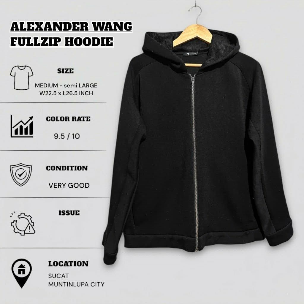 ALEXANDER WANG HOODIE JACKET (Category: Coats, Jackets and Outerwear) located in Muntinlupa City. Submitted by nofame12 (Listing ID 1462160349, Image 1). Description: PLEASE CHECK THE DETAILS OF THE ITEM ON FIRST PHOTO. LOCATION - SUCAT MUNTINLUPA CITY.