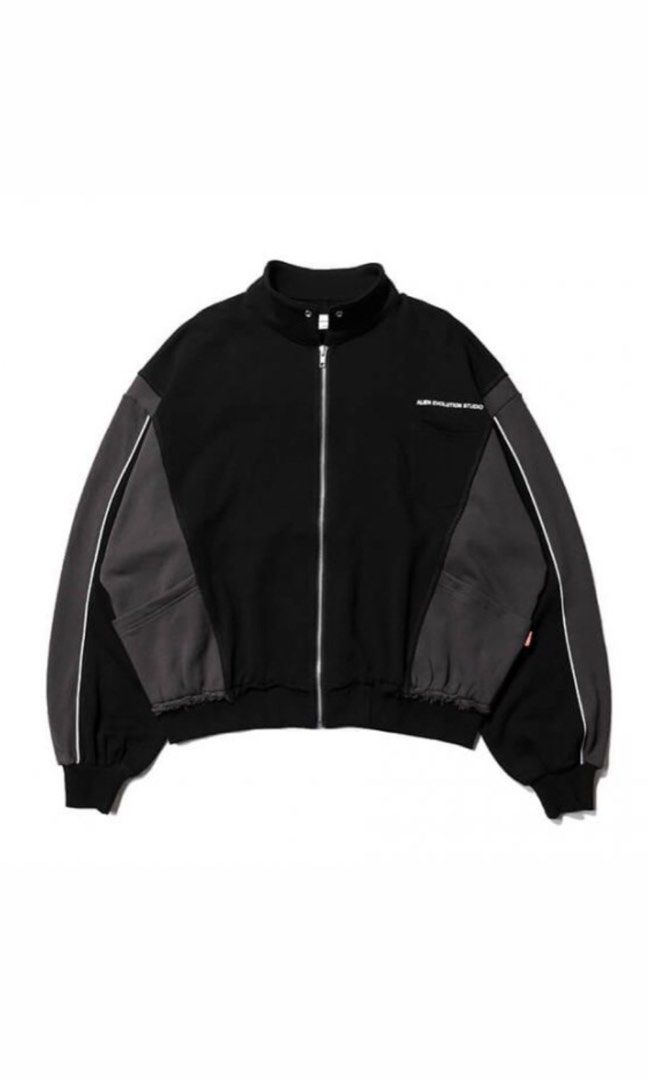 Alien Evolution Studio (AES) High Neck Zip Reconstruct Sweater (Category: Coats, Jackets and Outerwear) located in Lucena. Submitted by needfundsforojt (Listing ID 1462145709, Image 1). Description: Alien Evolution Studio (AES) High-Neck Zip Up Sweater - Oversized Medium (Medium on tag) - Relaxed/Dropped-Shoulder Fit - Original Price $2,800nt - Womanhandled/Pre-owned by a woman Condition: Very Good Color rate: 9.5/10 Dimes: Shoulder Width 60 cm/C