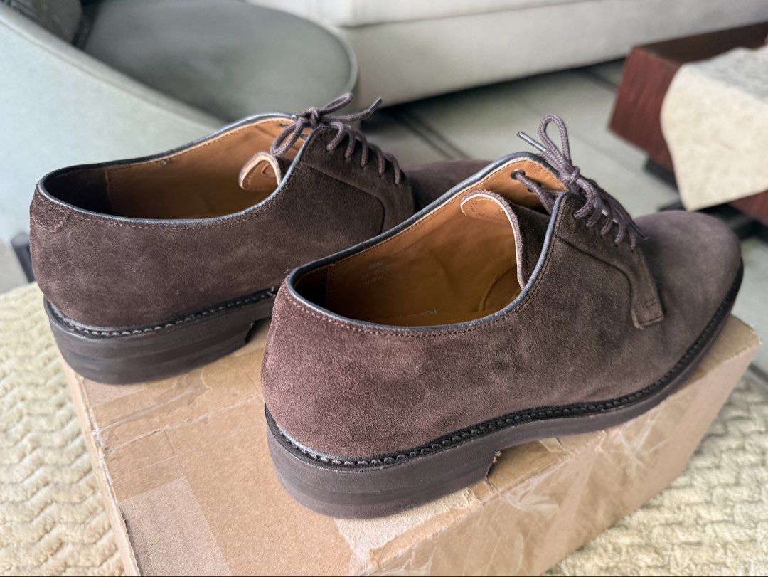 Allen Edmonds Devin Derby, 10.5 (Category: Dress Shoes) located in Makati City. Submitted by mnairbris (Listing ID 1461897468, Image 2). Description: - Allen Edmonds Davin Derby - Chocolate: Bitter Chocolate - Size: 10.5 - Classic, durable and timeless style - Used once and stored carefully. Without original box .