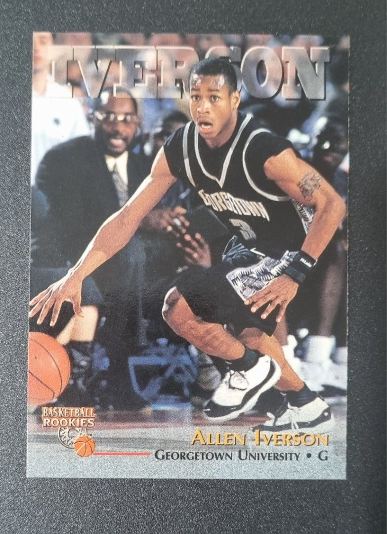 Allen Iverson Score Board College Card (Category: Raw Singles) located in Pasig City. Submitted by MaryandXaviersCorner (Listing ID 1462083102, Image 1). Description: Allen Iverson Score Board College Card Actual pictures of the item posted Will be shipped in a toploader and bubblewrap Please check my other NBA cards listings..