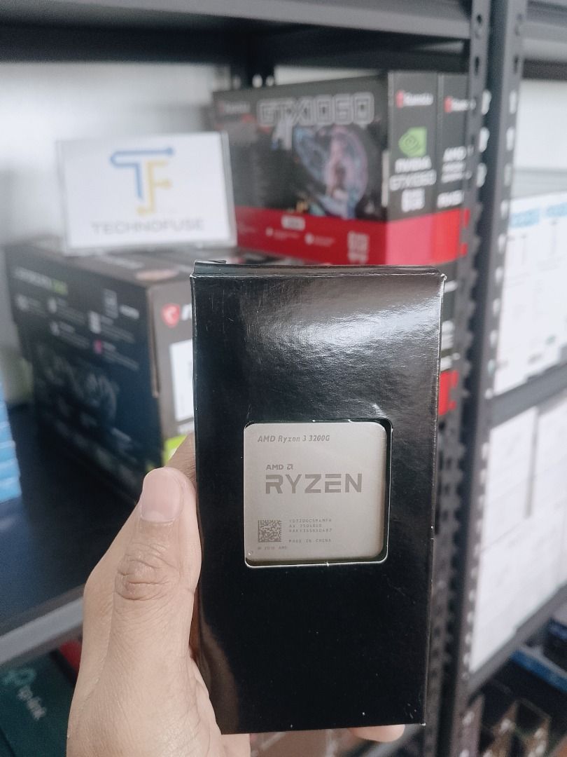 AMD Ryzen 3 3200G Processor with Radeon Graphics Tray Type (Category: Computer Parts) located in Pasig City. Submitted by technofuseofficial (Listing ID 1462125460, Image 2). Description: AMD Ryzen 3 3200G Processor with Radeon Graphics Tray Type Brand New and Original Items Store Location: 3Rd Floor Unit 303, 604 Shaw Boulevard, Barangay Kapitolyo, Pasig City Same Day Delivery: - Lalamove delivery within Metro Manila - For walk-ins: Always PM fi