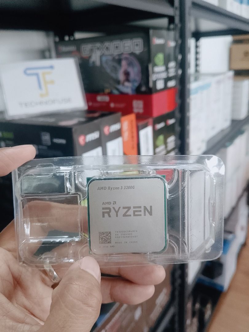 AMD Ryzen 3 3200G Processor with Radeon Graphics Tray Type (Category: Computer Parts) located in Pasig City. Submitted by technofuseofficial (Listing ID 1462125460, Image 3). Description: AMD Ryzen 3 3200G Processor with Radeon Graphics Tray Type Brand New and Original Items Store Location: 3Rd Floor Unit 303, 604 Shaw Boulevard, Barangay Kapitolyo, Pasig City Same Day Delivery: - Lalamove delivery within Metro Manila - For walk-ins: Always PM fi