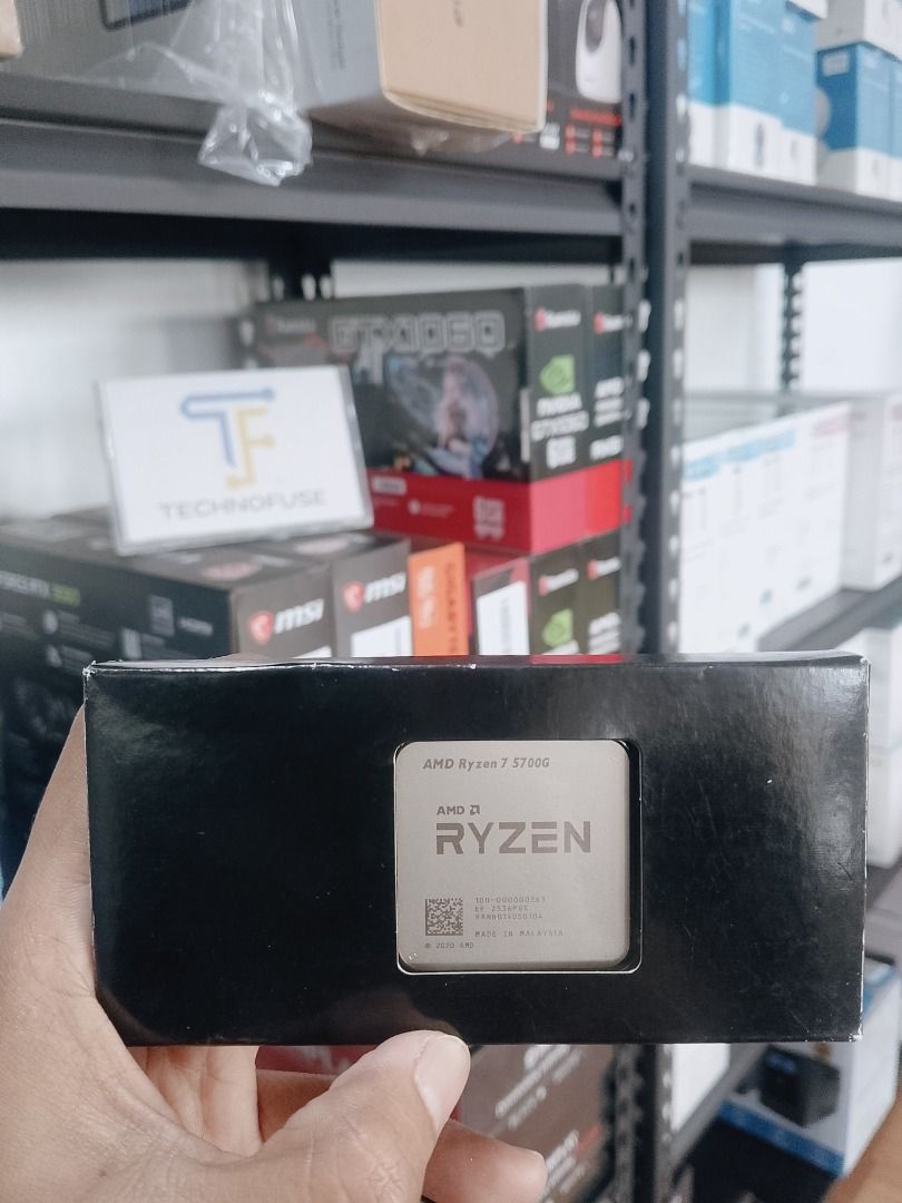 AMD Ryzen 7 5700G Processor with Radeon Graphics Tray Type (Category: Computer Parts) located in Pasig City. Submitted by technofuseofficial (Listing ID 1462125119, Image 2). Description: AMD Ryzen 7 5700G Processor with Radeon Graphics Tray Type Brand New and Original Items Store Location: 3Rd Floor Unit 303, 604 Shaw Boulevard, Barangay Kapitolyo, Pasig City Same Day Delivery: - Lalamove delivery within Metro Manila - For walk-ins: Always PM fi
