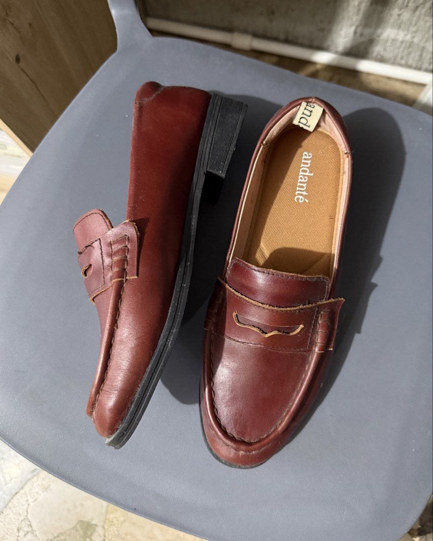 Andante Loafers (Category: Loafers) located in Quezon City. Submitted by the_wardrobe.ph (Listing ID 1462038883, Image 2). Description: Andante Nineties Loafers in Mahogany Brown -Size 37 -used once only -has a few signs of usage -no box -can be shipped thru j&t, grab or lalamove.