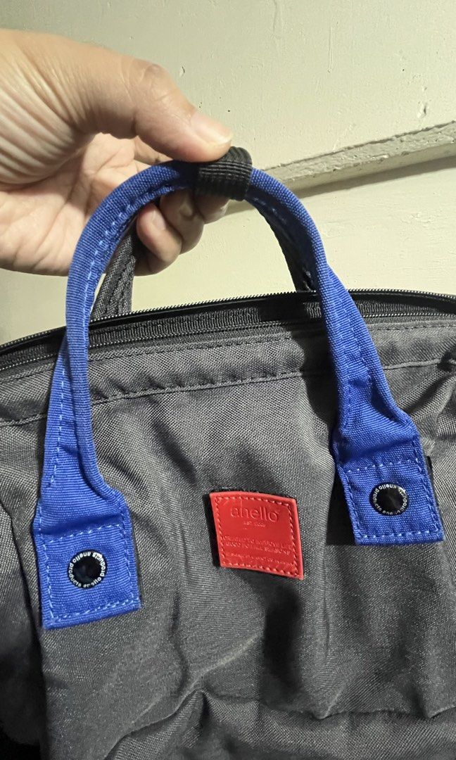 ANELLO Backpack (Category: Backpacks) located in Manila. Submitted by dayclutter (Listing ID 1462155562, Image 2). Description: Used but not abused.. Matagal na di nagamit issue: medyo malutong at may mga chip sa may detachable patch, may fade ung hardware May replacement handle/patches na kasama..
