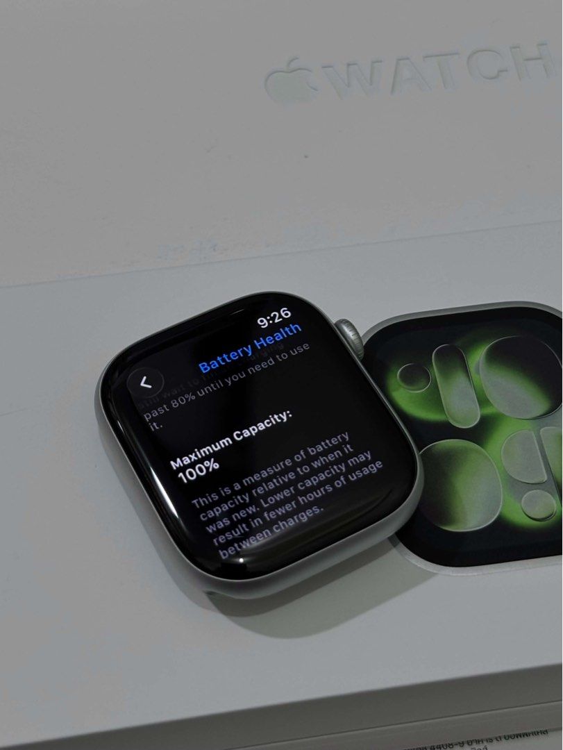 APPLE WATCH 11 SERIES 46MM (Category: Wearables & Smart Watches) located in Manila. Submitted by ejaythegre71192 (Listing ID 1462225452, Image 2). Description: For sale! For sale! Apple Watch Series 11 46mm 100% Battery Health Bought from Beyond The Box Imus Complete inclusions: Box Original sport band strap Alpine loop strap worth 5890 Charger cord (original) Date of purchase: May 9, 2026 Under warranty: until May 2027 No dents, no scratches 100