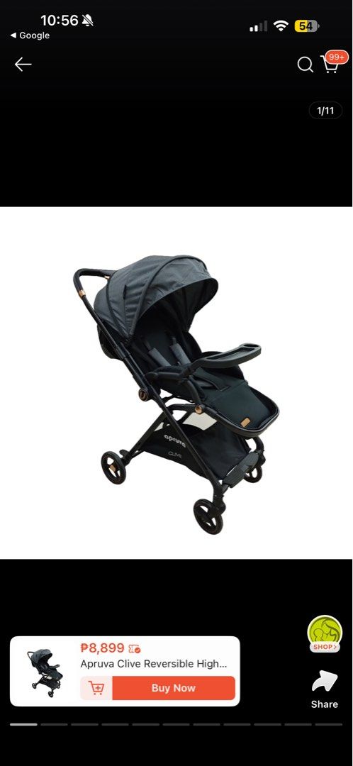 Apurva Clive Reversible High-End Baby Stroller (Category: Strollers) located in Manila. Submitted by gmarilen4441354 (Listing ID 1462060620, Image 1). Description: - Reversible seat: baby can face parent or the world. - Perfect for mall or park strolls. - Easy to maneuver. - Convenient tray for snacks and drinks. - Folds compactly for storage. Bought sa robinsons May this year Rfs: switching to compact stroller.