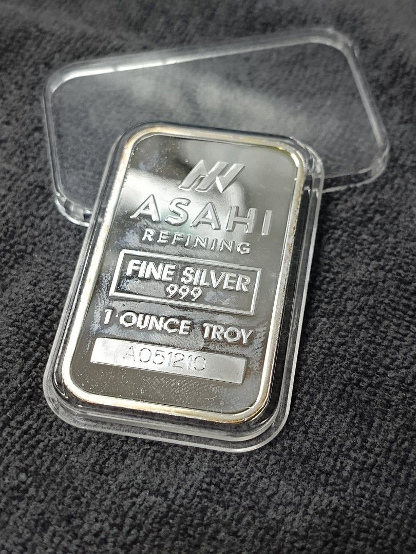 ASAHI 1Troy oz Silver Bar (Category: Currency) located in Quezon City. Submitted by Coiners (Listing ID 1462214159, Image 1). Description: .