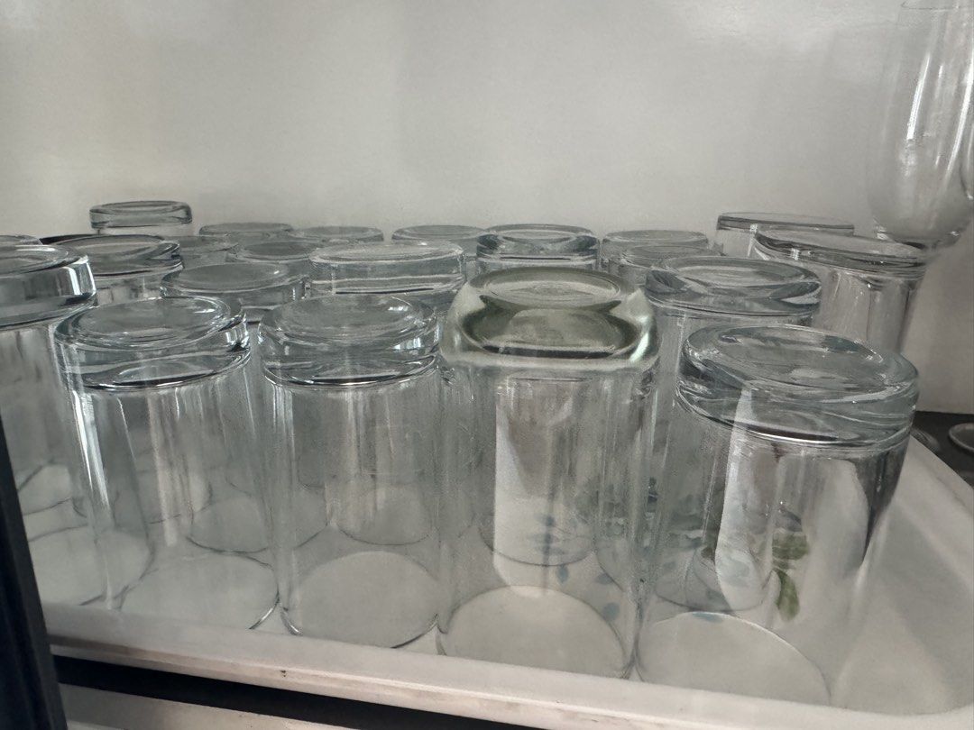 assorted 10 pcs of Clear Drinking Glasses (Category: Dinnerware & Cutlery) located in Manila. Submitted by decluterthings888 (Listing ID 1462143475, Image 2). Description: - Set of clear drinking glasses - Ideal for everyday use - Great for parties and gatherings - Clean and ready for a new home.