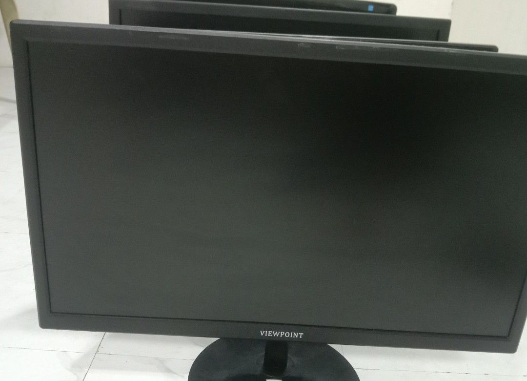 Assorted Computer Monitors: Dell, Lenovo, HP, AOC, Viewpoint, Lucoms (Category: Monitor Screens) located in Bulacan. Submitted by romil0704961168 (Listing ID 1462087332, Image 3). Description: - Variety of brands: Lenovo, HP, AOC, Viewpoint, Lucoms - Color: All black - Includes stands - Ideal for office or personal use - Reliable displays ready for a new home.