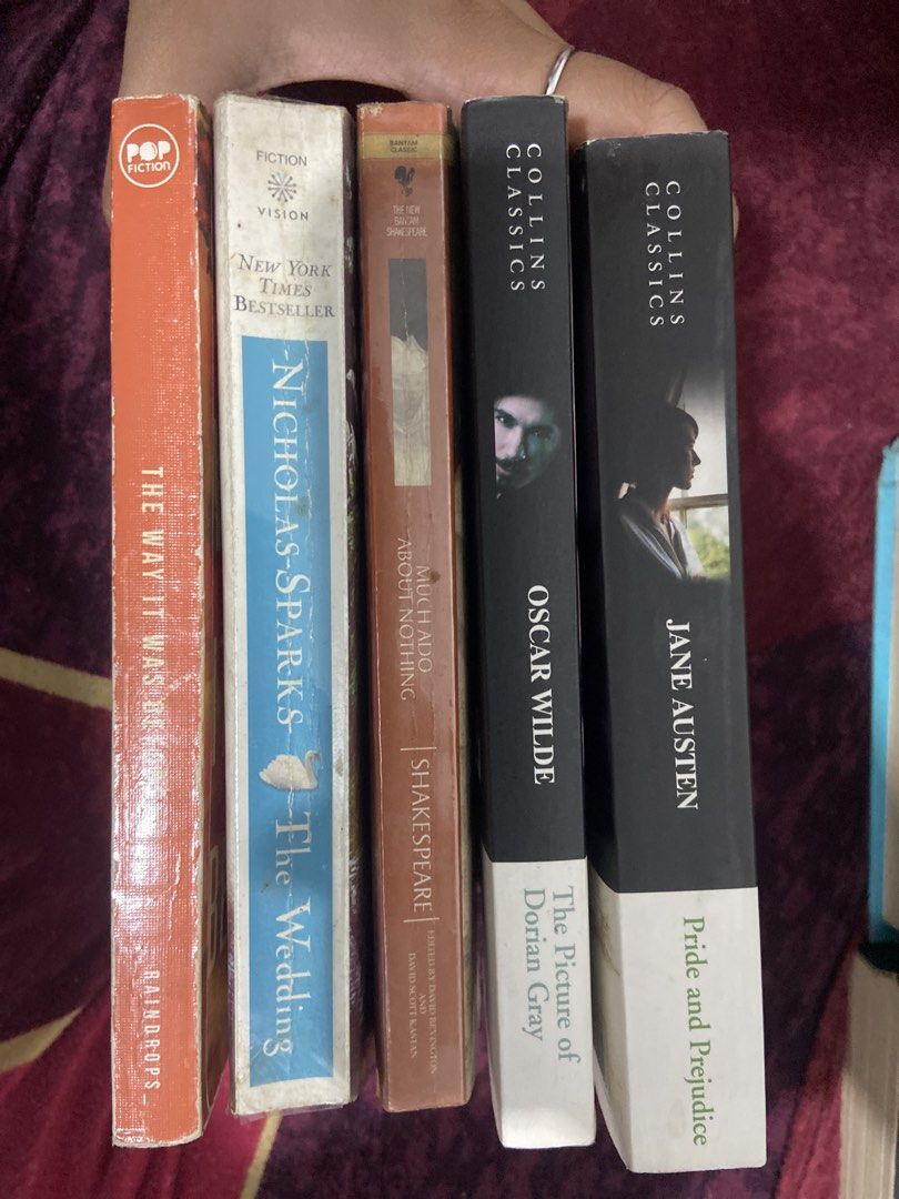 Assorted Novels: John Grisham, Jane Austen, EL James, etc. (Category: Storybooks) located in Pasig City. Submitted by cielow (Listing ID 1462149454, Image 3). Description: Pre-loved Book Declutter Sale (Popular Fiction, Classics, Thrillers) Selling pre-loved books from my collection! All are in readable condition with normal shelf wear/tanning. Prices are negotiable, and books can be bought individually. Just send me a DM! Lists of book bundles: 