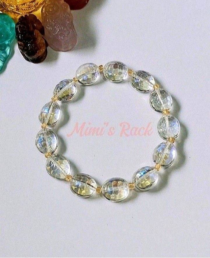 AURA QUARTZ TURTLE SHELL CHARM CARVING BRACELET (Category: Bracelets) located in Taguig. Submitted by mimisrack (Listing ID 1462089257, Image 2). Description: 🤍A gentle guardian charm for protection, longevity, and positive energy." -Turtle shell carving symbolizes protection, stability, and long life -Aura Quartz brings uplifting, cleansing, and high-vibration energy -Helps shield against negative influences while boosting positivity -Encourage