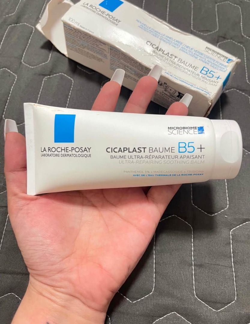 Authentic La Roche Posay Cicaplast Baume B5 100ml (Category: Face Care) located in Manila. Submitted by butterfly623 (Listing ID 1462082538, Image 1). Description: Sealed.
