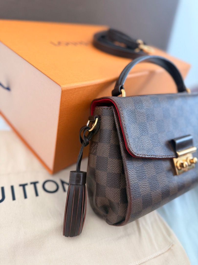 Authentic LV croisette (Category: Luxury Bags & Wallets) located in Makati City. Submitted by klee330 (Listing ID 1462096198, Image 2). Description: 💸Authentic Louis Vuitton Croisette💸 Decluttering my collection to make room for new handbag designs! Selling my gently used Louis Vuitton Croisette. ✅Includes: Original LV Strap Dustbag Box Paperbag Authenticity Card 💸Price Slightly negotiable for serious buyers. 📥DM me for price, detailed photos