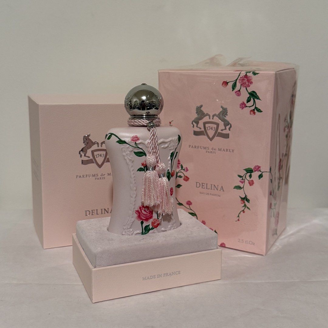Authentic Parfums de Marly Delina (Category: Fragrance & Deodorants) located in Manila. Submitted by poppyany (Listing ID 1462245457, Image 1). Description: Authentic Parfums de Marly Limited Edition Delina. From Printemps Paris. 98% Full, sprayed thrice only..