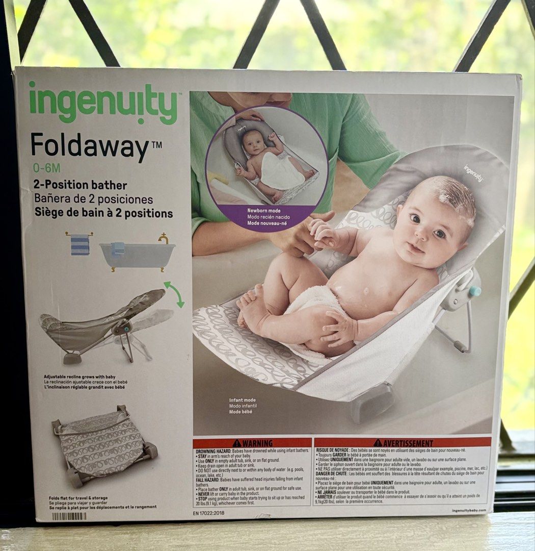 Baby Bather (Category: Baby Toiletries & Grooming) located in Quezon. Submitted by ymajjj (Listing ID 1462069458, Image 2). Description: RFS: Decluttering, Extra bather Ingenuity Foldaway 2-Position Baby Bather, Gray, Unisex Loc: Fairview QC -meetup at SM Fairview/Pickup at Lagro Sacred Heart Village -J&T delivery/Lalamove/Grab Payment first before shipping SF c/o buyer Contact person: Jamy Agustin Contact number: 09633666851.