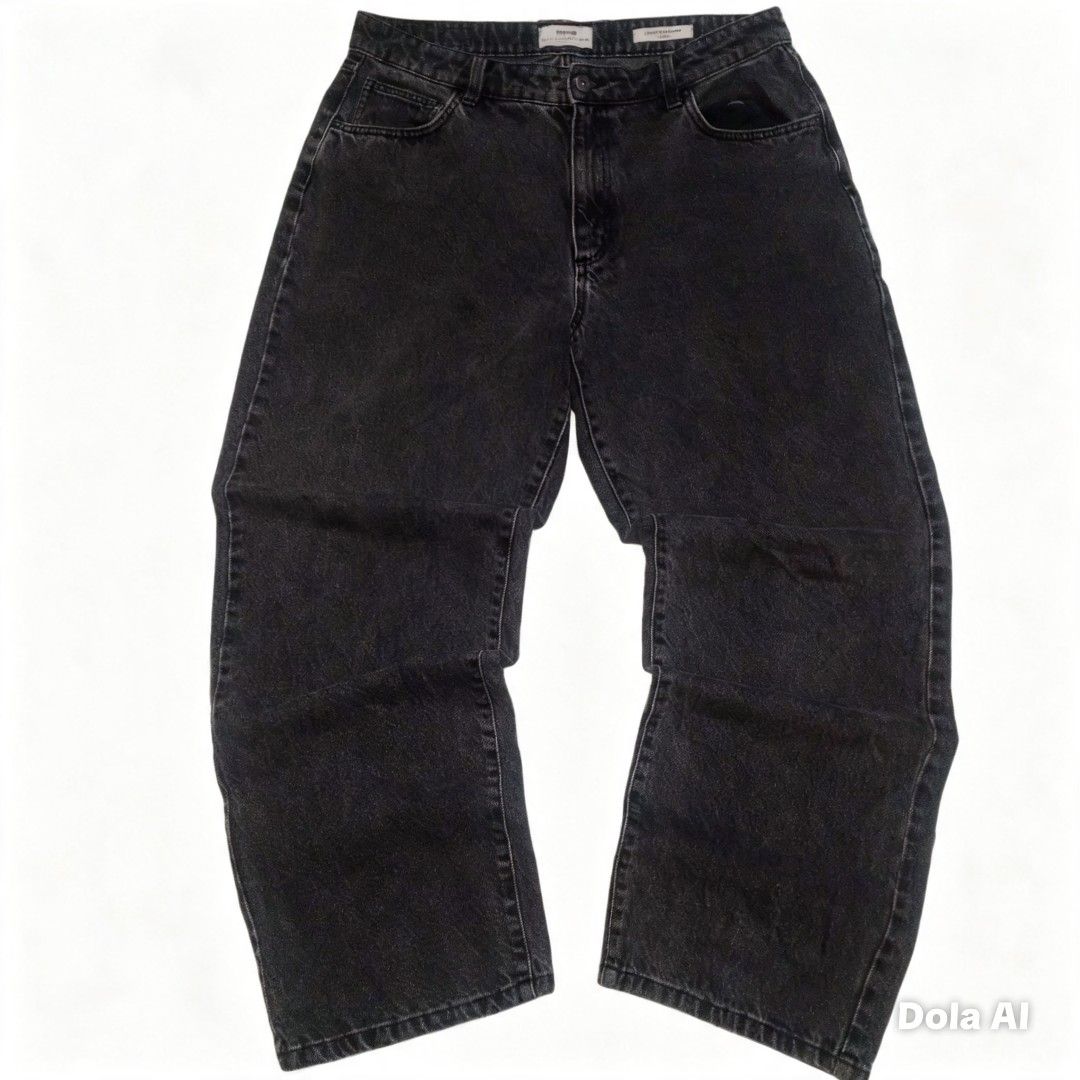 Baggy pants acid black (Category: Jeans) located in Bacoor. Submitted by jeffmedrin55454 (Listing ID 1462152348, Image 1). Description: dimes waist 36 thighs 13 hem 9.5 length 42.5.
