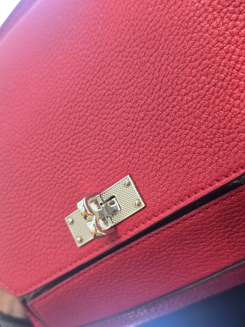 Bally Suzy Red Leather Shoulder Bag (Category: Luxury Bags & Wallets) located in Taguig. Submitted by mluxeph (Listing ID 1462056800, Image 3). Description: Bally Suzy Red Leather Shoulder Bag Material: Grained calfskin leather Stamp: GQ QD Interior: One open pocket and one main compartment Measurements: 9.5”L X 3”W X 7.5”H Handle Drop: 21.4" Hardware: Silver tone Inclusions: Original dust bag.