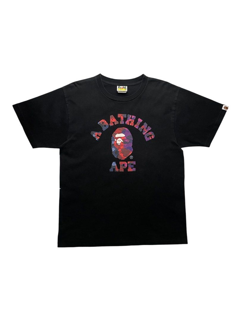 Bape College Tee Crazy Camo (Category: Tshirts & Polo Shirts ) located in Cabanatuan. Submitted by rmsdnl (Listing ID 1462124176, Image 1). Description: BAPE COLLEGE TEE CRAZY CAMO -Complete tags -Authentic -Flawless Size M on tag,Best fit Small-Medium Width:20 Length:26 Excellent Condition Color rate:9.8/10 Issue:None Price:2499.