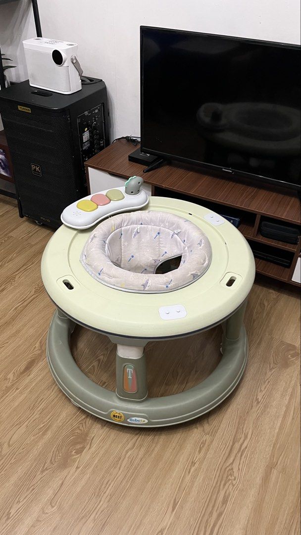 Bebeta Baby Walker (Category: Infant Playtime) located in Taguig. Submitted by danalessandra (Listing ID 1462187818, Image 1). Description: - never used outside ng house - color light and jade green - only issue is wala ng toys na kasama, yung nasa pic na lang po natira. - slighty negotiable - bought it for ₱2k payment first. can transact po sa fb. mod: lalamove loc: central signal, taguig city.