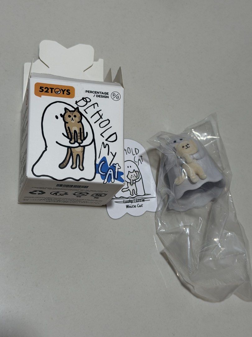 Behold My Cat Blind Bag Confirmed (Category: Designer & Blind Box Toys) located in Binan City. Submitted by ninahiraeth (Listing ID 1462076059, Image 2). Description: 170 each !! i include freebies! 🤍 Siamese - 2pcs Tiny Blue Furball - 2pc Here Comes My Dainty Cutie (Orange Cat) - 2pcs Lucky Little White Cat (Fuzzy) - 2pcs Tabby Cat - 1pc Blue White Zoomies - 1pc .