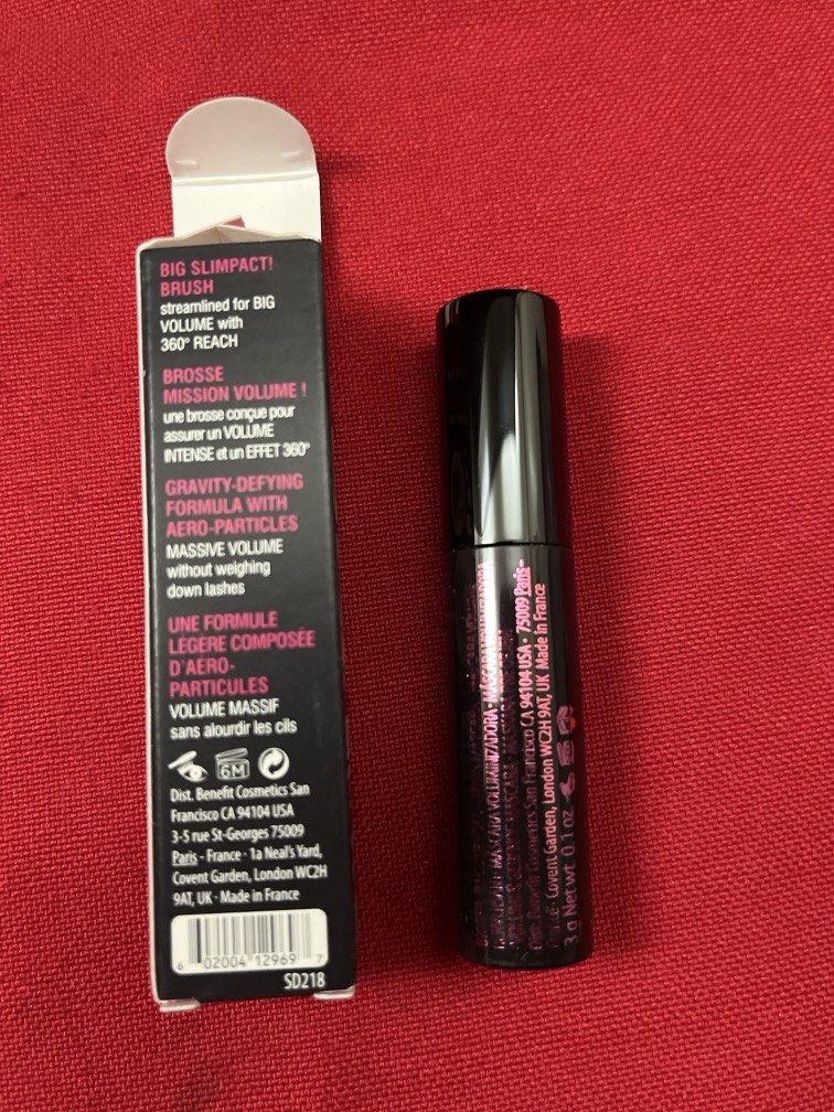 BENEFIT BADGAL BANG VOLUMIZING MASCARA (Category: Makeup) located in Manila. Submitted by luxeclassyshop (Listing ID 1462133379, Image 3). Description: BENEFIT BADGAL BANG VOLUMIZING MASCARA Shade:Intense pitch black 3g Original.
